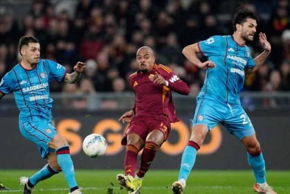 意甲争四激烈升级，罗马主场2-0完胜卡利亚里，尤文图斯被追平